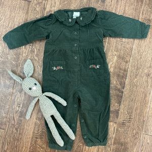 Vintage Cherokee  corduroy baby romper